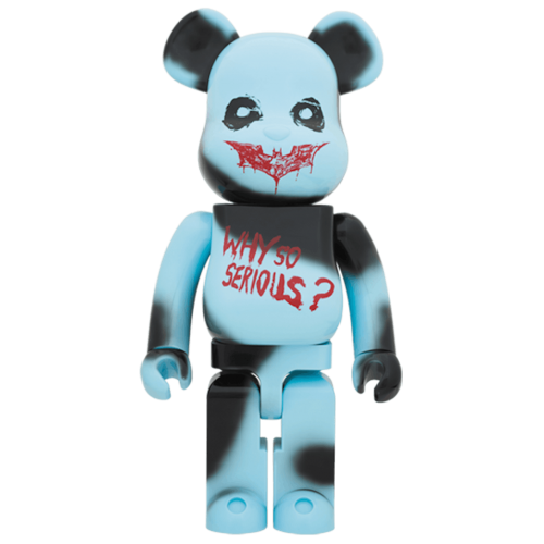 Оригинальная большая фигурка Bearbrick x Batman The Joker Why So Serious? 1000% Multi - 70см