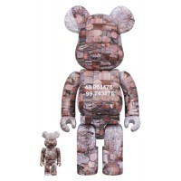 Набор фигурок (7см и 28см) Bearbrick x Benjamin Grant (Overview) Nebraska 100% & 400% Set