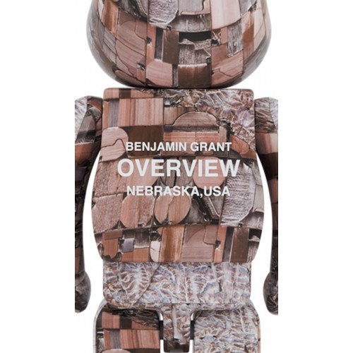 Оригинальная большая фигурка Bearbrick x Benjamin Grant (Overview) Nebraska 1000% - 70см