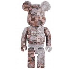 Большая фигурка (70см) Bearbrick x Benjamin Grant (Overview) Nebraska 1000%