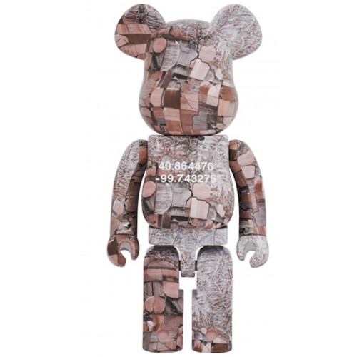 Оригинальная большая фигурка Bearbrick x Benjamin Grant (Overview) Nebraska 1000% - 70см