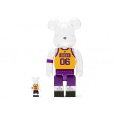 Bearbrick x Bodega x NBA Worldwide Respect Los Angeles Lakers 100% & 400% Set