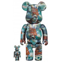 Набор фигурок (7см и 28см) Bearbrick x Boston Museum Claude Monet "La Japonaise" 100% & 400% Set