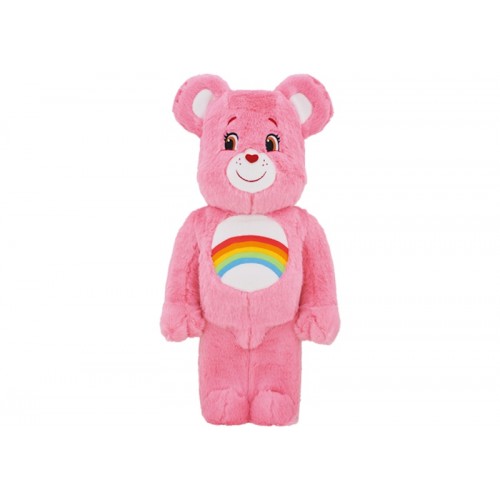 Оригинальная большая фигурка Bearbrick x Care Bears Cheer Bear Costume Ver. 1000% Pink - 70см
