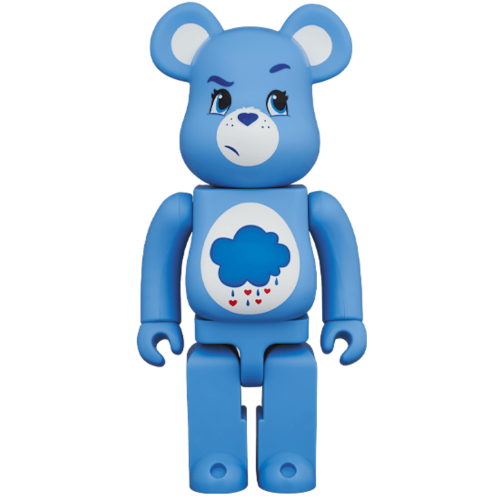 Оригинальная большая фигурка Bearbrick x Care Bears Grumpy Bear (TM) 1000% - 70см