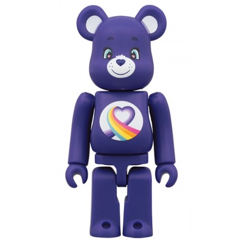 Оригинальный набор фигурок Bearbrick x Care Bears Rainbow Heart Bear 100% & 400% Set - 7см и 28см