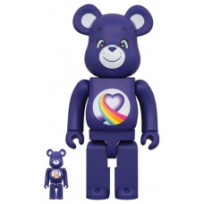 Набор фигурок (7см и 28см) Bearbrick x Care Bears Rainbow Heart Bear 100% & 400% Set