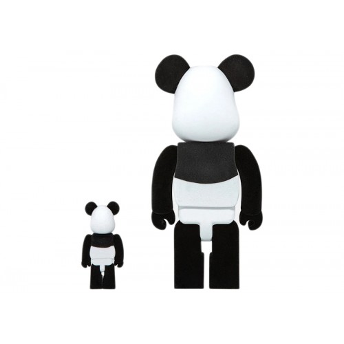 Оригинальный набор фигурок Bearbrick x CLOT Panda 100% & 400% Set - 7см и 28см