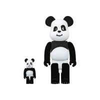 Набор фигурок (7см и 28см) Bearbrick x CLOT Panda 100% & 400% Set