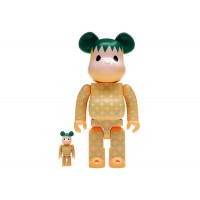 Набор фигурок (7см и 28см) Bearbrick x CLOT Summer Fruits Pink Pineapple 100% & 400% Set