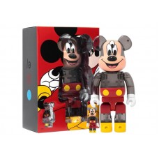 Bearbrick x CLOT x 3125C x Disney 3-Eyed Mickey Mouse 100% & 400% Set Translucent Black