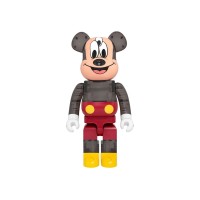 Большая фигурка (70см) Bearbrick x CLOT x 3125C x Disney 3-Eyed Mickey Mouse 1000% Translucent Black