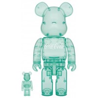 Набор фигурок (7см и 28см) Bearbrick x Coca-Cola Georgia Green 100% & 400% Set