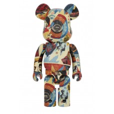 Большая фигурка (70см) Bearbrick x DesignerCon Shepard Fairey Special Edition 1000% Multi