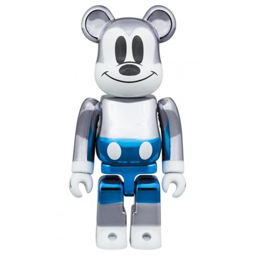 Оригинальный набор фигурок Bearbrick x Disney Fragmentdesign Mickey Mouse 100% & 400% Set Blue Ver. - 7см и 28см