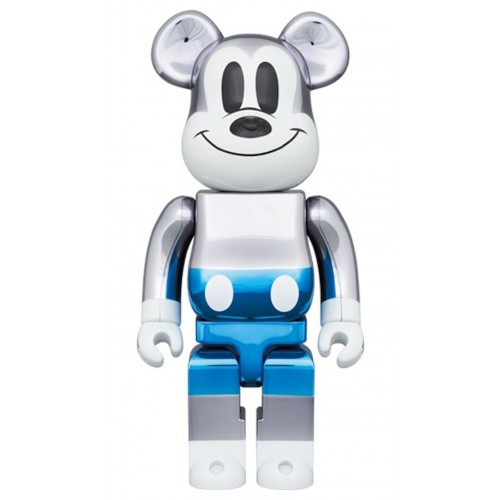 Оригинальный набор фигурок Bearbrick x Disney Fragmentdesign Mickey Mouse 100% & 400% Set Blue Ver. - 7см и 28см