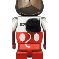 Bearbrick x Hajime Sorayama x Disney  Future Mickey Mouse (2nd Color Ver.) 100% & 400% Set