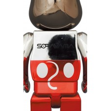 Bearbrick x Hajime Sorayama x Disney  Future Mickey Mouse (2nd Color Ver.) 100% & 400% Set