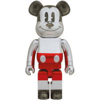 Большая фигурка (70см) Bearbrick x Hajime Sorayama x Disney Future Mickey Mouse (2nd Color Ver.) 1000%