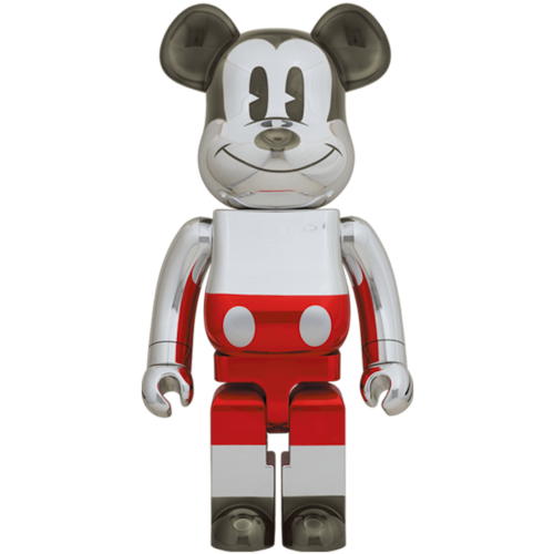 Оригинальная большая фигурка Bearbrick x Hajime Sorayama x Disney Future Mickey Mouse (2nd Color Ver.) 1000% - 70см
