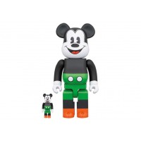 Набор фигурок (7см и 28см) Bearbrick x Disney Mickey Mouse 1930s Poster 100% & 400% Set