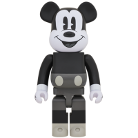 Bearbrick x Disney Mickey Mouse B&W Version 1000% Multi