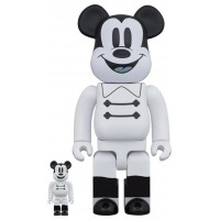 Набор фигурок (7см и 28см) Bearbrick x Disney Nighttime Mickey 100% & 400% Set