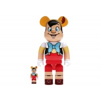 Набор фигурок (7см и 28см) Bearbrick x Disney Pinocchio 100% & 400% Set