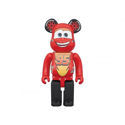 Оригинальная большая фигурка Bearbrick x Disney Pixar Lightning McQueen 1000% Red - 70см