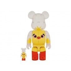 Набор фигурок (7см и 28см) Bearbrick x Disney Pixar Toy Story 4 Ducky 100% & 400% Set