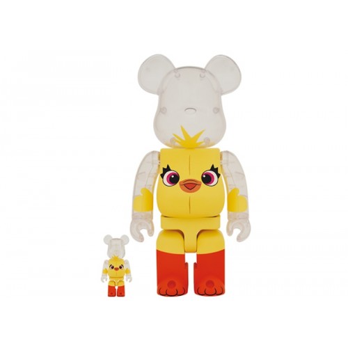Оригинальный набор фигурок Bearbrick x Disney Pixar Toy Story 4 Ducky 100% & 400% Set - 7см и 28см