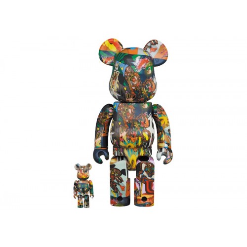 Оригинальный набор фигурок Bearbrick x Disney x Keiichi Tanaami Mickey Mouse 100% & 400% Set - 7см и 28см