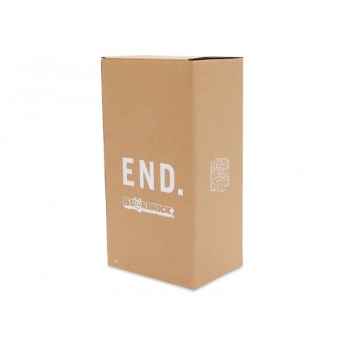 Оригинальная большая фигурка Bearbrick x END. 1000% White Marble - 70см