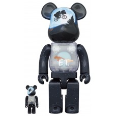 Набор фигурок (7см и 28см) Bearbrick x E.T. Light Up Ver. 100% & 400% Set