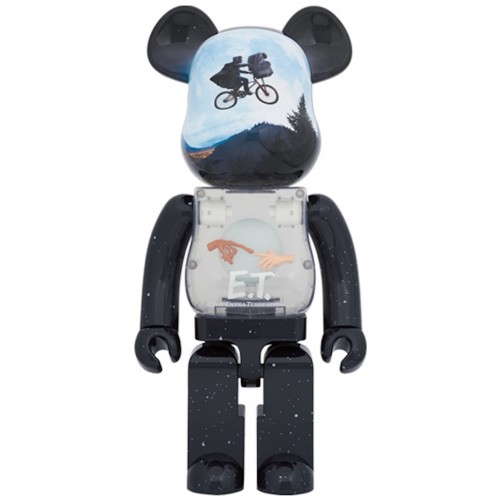 Оригинальная большая фигурка Bearbrick x E.T. Light Up Ver. 1000% - 70см