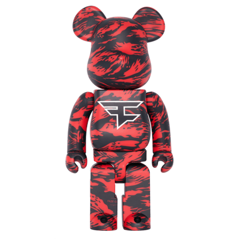 Оригинальный набор фигурок Bearbrick x Faze Clan 100% & 400% Set - 7см и 28см