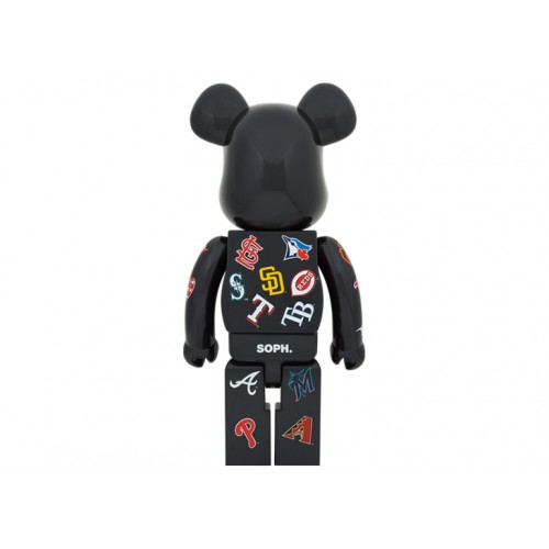 Оригинальная большая фигурка Bearbrick x F.C.R.B. x MLB (Team Logos) 1000% - 70см