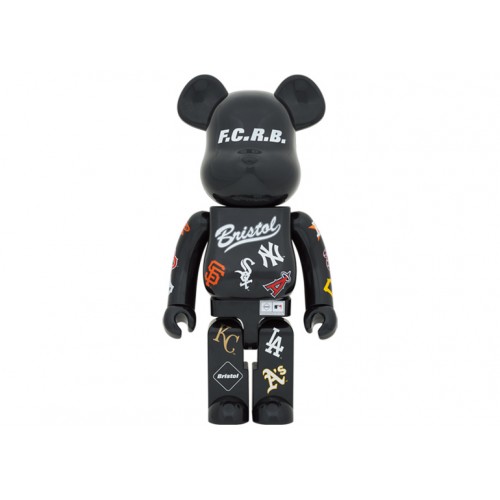 Оригинальная большая фигурка Bearbrick x F.C.R.B. x MLB (Team Logos) 1000% - 70см