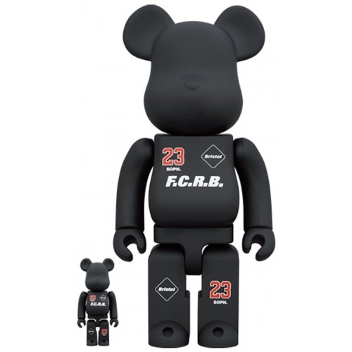 Оригинальный набор фигурок Bearbrick x F.C.R.B. x SOPH. TOKYO 23 100% & 400% Set - 7см и 28см