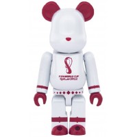 Bearbrick x FIFA World Cup Qatar 2022 100% & 400% Set White Chrome