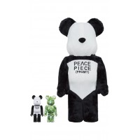 Bearbrick x Fragment Panda 100% & 400% 3-Pc Set