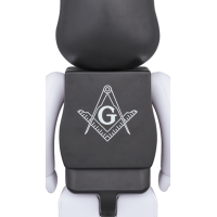 Bearbrick x Freemasonry x Fragment 1000% Black