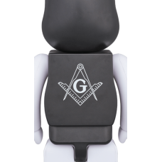 Bearbrick x Freemasonry x Fragment 1000% Black