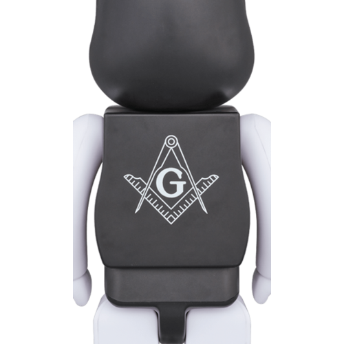 Оригинальная большая фигурка Bearbrick x Freemasonry x Fragment 1000% Black - 70см