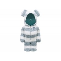 Большая фигурка (70см) Bearbrick x Gelato Pique Pajamas 1000% White/Blue