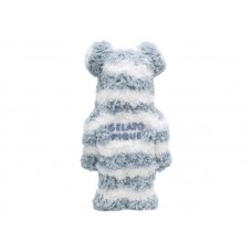 Bearbrick x Gelato Pique Pajamas 400% White/Blue