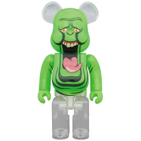 Bearbrick x Ghostbusters Slimer Green Ghost 100% & 400% Green