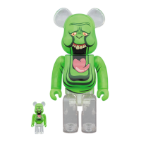 Bearbrick x Ghostbusters Slimer Green Ghost 100% & 400% Green