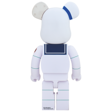 Bearbrick x Ghostbusters Stay Puft Marshmellow Man Angry Face 1000% White