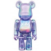 Bearbrick X-girl 100% & 400% Set Clear Purple